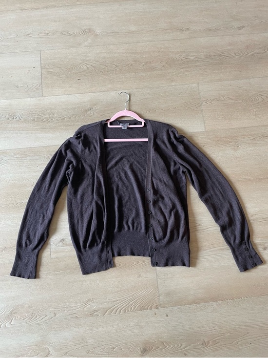 Worthington Sweaters - Worthington Brown Cardigan Lightweight Knit Button Front Layering Size L